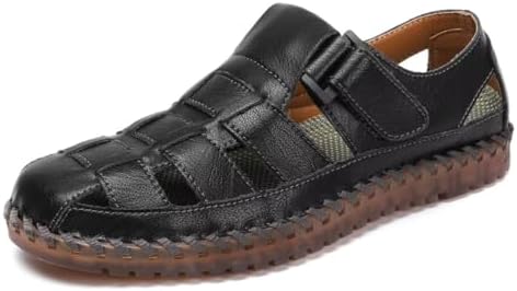 Shaire Men&#39;s Casual Sandals Slippers Beach Sandals Men&#39;s Closed Toe Fisherman Sandals