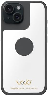 WAVEBLOCK EMF Blocker for Cell Phone - Made for iPhone 12 PRO MAX \/ 13 PRO MAX - The Only Patented, Real Scientifically Backed, Lab-Tested 5G-Shield Sticker to Protect You &amp; Your Loved Ones - USA