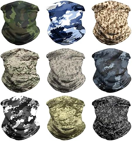 VCZUIUC Neck Gaiter Face Cover - Sun Protection Mask Balaclava for Men and Women