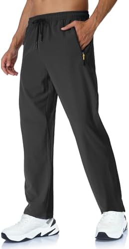 Rapoo Mens Lightweight Hiking Pants Quick Dry Stretch Joggers for Running Workout Casual
