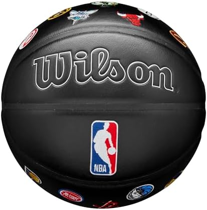 WILSON NBA All Team Premiere Basketball - Black\/Multicolored, Size 7-29.5&#34;