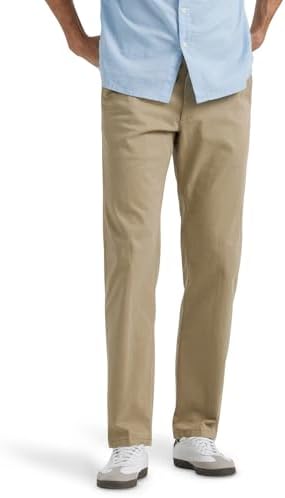 Lee Men&#39;s Extreme Motion Flat Front Regular Straight Pant