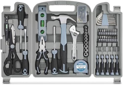 Hi-Spec 54pc General Household Tool Set \u2013 Home &amp; Garage Hand Tool Kit with Toolbox Storage Case for DIY, Basic Repairs, Apartment, First-Time Homeowner &amp; Everyday Home Maintenance