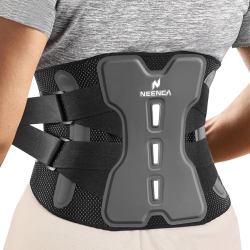 NEENCA Back Brace for Lower Back Pain Relief with Bionic Support System, Adjustable Lumbar Support Belt for Men &amp; Women with Lumbar Pad, Soft Breathable Mesh for Herniated Disc, Sciatica, Scoliosi