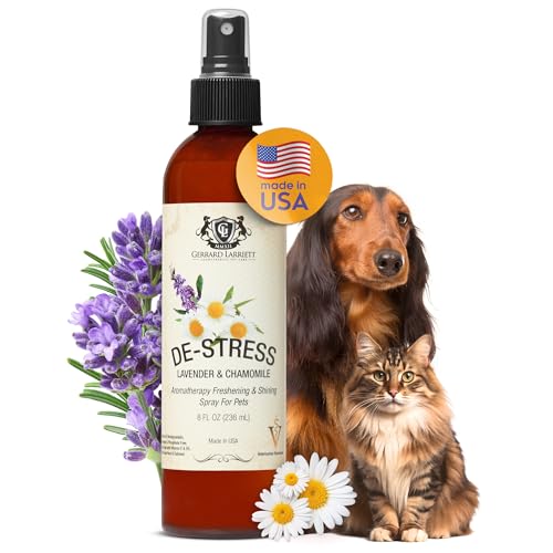 Dog Perfume Spray Long Lasting Chamomile &amp; Lavender 8 Fl Oz, Dog Cologne Spray Long Lasting for Groomers, Calming Deodorizer Perfume for Dogs, Pet Puppy Deodorizing Fragrance by Gerrard Larriett