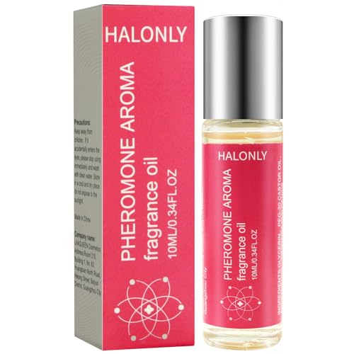 Halonly Roll-On Pheromone Perfume for Women, rollerball perfume, travel perfume, clean perfume Long-Lasting Pheromone-Infused Essential Oil - 0.34 fl.oz (10mL)