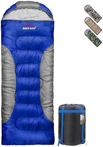 RIOYALO 5°F Cold Weather Sleeping Bags for Adults Camping  Big and Tall Winter Sleeping Bag w. Compression Sack for Backpacking, Hiking  Waterproof, Portable  Camouflage