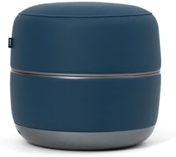 Chill Chair Sole Mate Foot Massager Ottoman \u2013 Beautiful Home Decor Ottoman Foot Massager \u2013 Luxury Cordless Relaxation Solution \u2013 Foot Spa Experience at Home (Blue)