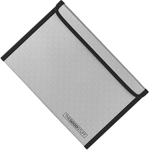 Fireproof Document Bag Envelope Size: 8&#34; x 5&#34; [2000°F UL Certified] Fireproof Cash Bags with Zipper Small Water and Fire Resistant Money Bag for Cash Storage, Fireproof Bags for Cash Fire Proo