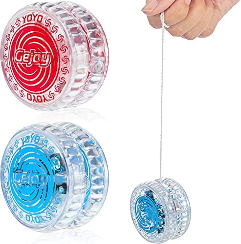 2 Pieces LED Light Up Beginner Toys Responsive Ball Bearing Toys for Birthday Christmas Party Goodie Bag Fillers Classroom Prizes