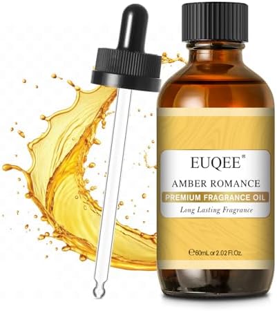 EUQEE Amber Romance Fragrance Oils, 2.02 Fl oz\/ 60ml Essential Oils for Diffuser, Candle Making, DIY Soap with Glass Dropper