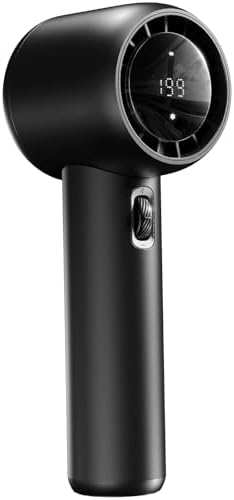 CuzyFeelin Portable Fan Rechargeable - 15000RPM High Speed Turbo Handheld Fans with Digital Display - 16H Cooling USB Battery Powered Fan - Gifts for Men &amp; Women, Travel Essentials, Camping Gear