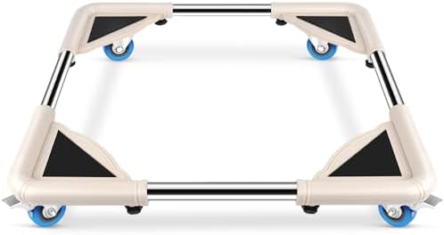 SPACECARE Mobile Roller with 4 Locking Wheels - Adjustable Furniture Dolly Washing Machine Stand Refrigerator Base Moving Cart