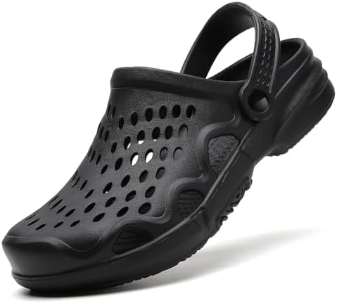 FLIOZY Men&#39;s Garden Clogs Shoes Non Slip Shower Slippers Summer Outdoor Beach Sandals