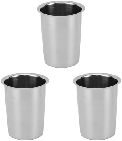 TOPINCN 3Pcs Stainless Steel Cooking Utensil Holder, Kitchen Utensil Holder Multipurpose Silverware Caddy Utensil Caddy Spoon Holder Large Capacity Cooking Utensil Organizer for Countertop