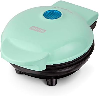 Dash Mini Maker Portable Grill Machine + Panini Press for Gourmet Burgers, Sandwiches, Chicken + Other On the Go Breakfast, Lunch, or Snacks with Recipe Guide - Aqua