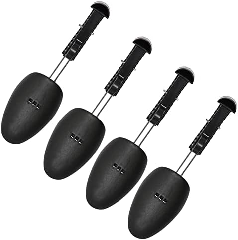 ZJHSXDR 2 Pairs Plastic Shoe Tree Stretcher Shaper for Men (Black)
