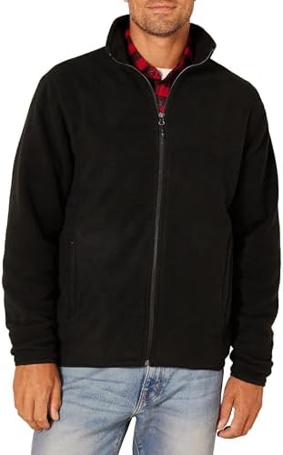 Amazon Essentials Men&#39;s Full-Zip Fleece Jacket (Available in Big &amp; Tall)