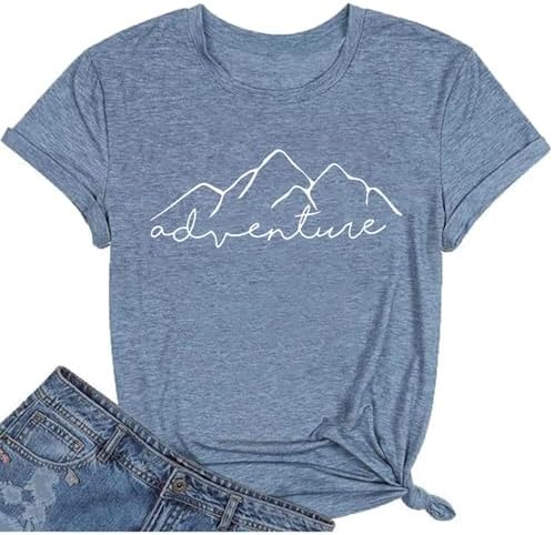 Women Mountain Adventure Workout Tanks Hiking Camping Graphic Athletic Sleeveless Funny Tee Tops