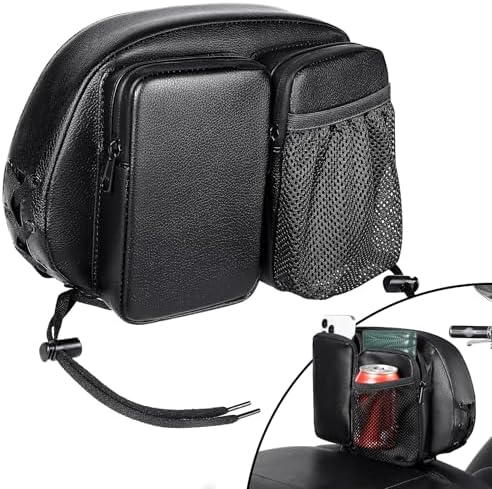 Benlari Rider Backrest Bag, Driver Backrest Organizer Bag, Motorcycle Backrest Storage Bag Kit Fit for Harley Touring CVO Street Glide Road Glide Limited Sportster Tri Glide Dyna Softail