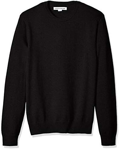 Amazon Essentials Men&#39;s Long-Sleeve Crewneck Sweater, 100% Cotton, Big &amp; Tall Options Available