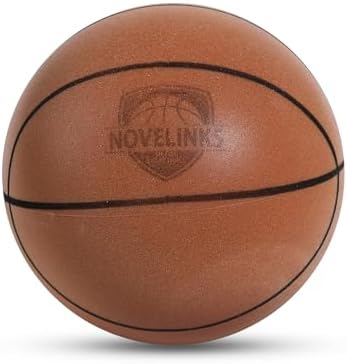 novelinks Silent Basketball Indoor Noiseless Basketball Higher Bounce Training Quiet Ball PU Foam Ball for Indoor Training and Activities