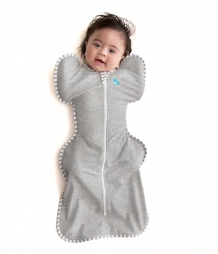 Love to Dream Swaddle UP, Baby Sleep Sack, Self-Soothing Swaddles for Newborns, Improves Sleep, Snug Fit Helps Calm Startle Reflex, New Born Essentials for Baby, 1.0 TOG, 13-19 lbs, Gray