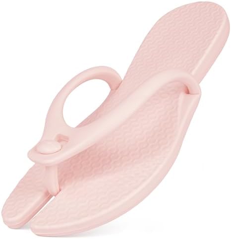 Foldable Flip-Flop Travel Slippers Shower Shoes Slides Summer Camp Sandals Soft Comfy Non-Slip Quick Dry House Bathroom Gym Spa Pool Sandals Beach