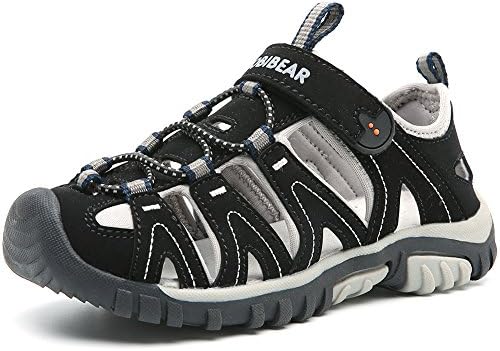 HOBIBEAR Boys Girls Sport Water Sandals Closed-Toe Outdoor(Toddler\/Little Kid\/Big Kid)