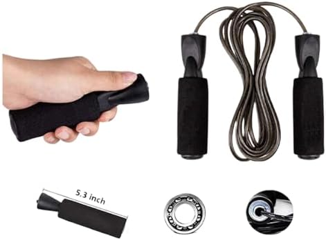 Piegridiat Portable Massager Foam Jump Rope Sports Competition Fitness and Fitness Equipment Load bearing PVC Bearings Jump Rope