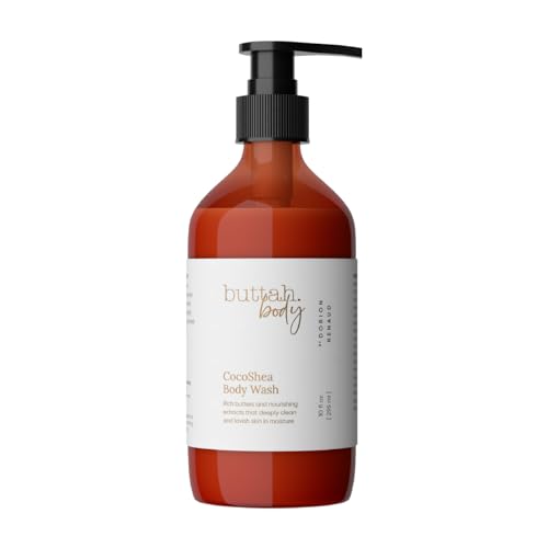Buttah Skin by Dorion Renaud CocoShea Body Wash 10oz - Nourishing Body Wash for Men &amp; Women - African Cocoa Butter Daily Body Wash - Natural Nutrients &amp; Vitamins - Black Owned Skincare