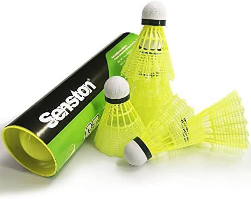 Senston Badminton Shuttlecocks Nylon Badminton Shuttlecocks Birdies Durability Stability Shuttlecock for Outdoor Indoor Sports Activities\/Training