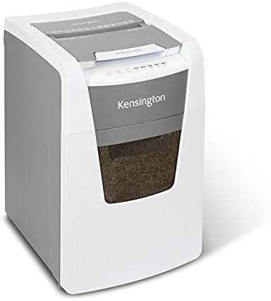 Kensington Shredder - New OfficeAssist 150-Sheet Auto-Feed Micro Cut Anti-Jam Paper and Credit Card Home Office Shredder with 11.6 gallons Pullout Wastebasket (K52050AM)
