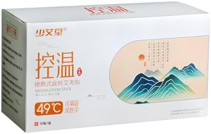 Premium Rotating 50 Pcs Moxa Wormwood Moxibustion Adhesive Sticks Rolls Pain Relief Value Set  Rotating moxibustion stick with moxa strips