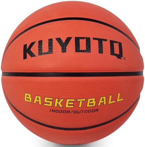 KUYOTQ Kids Youth Adult Size 3\/4\/5\/6\/7 (22\/25.5\/27.5\/28.5\/29.5&#34;) Basketball Premium Rubber or Faux Leather Basketball Indoor Outdoor Basketball for Boys Girls Womens Mens Basketball Gifts 