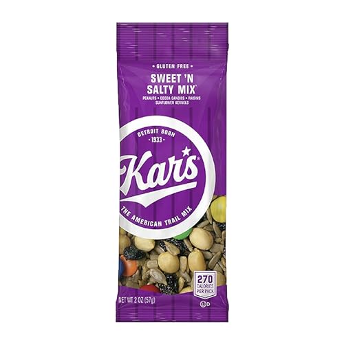 Kar\u2019s Nuts Original Sweet \u2018N Salty Trail Mix, 2 oz Individual Snack Packs \u2013 Bulk Pack of 72, Gluten-Free Snacks