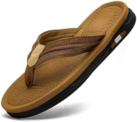 Harxxitd Mens Flip Flops Thong Sandals Lightweight Comfortable Summer Beach Slides Soft Cushion Footbed Open Toe Slippers for Pool Showers Dorms Water Friendly Indoor and Outdoor
