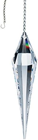 Crystal SunCatcher Swarovski Strass 3&#34; Cone Drop Rainbow Crystal Feng Shui Hanging Prism
