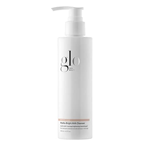 Glo Skin Beauty Hydra-Bright AHA Cleanser  Foaming Gel Cleanser Removes Makeup, Gently Exfoliates, Hydrates and Brightens Skin (6.7 Fl Oz)