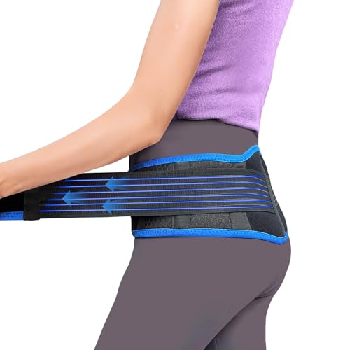 XURDKS Sacroiliac SI Joint Hip Belt with 360°Anti-Slip Strips for Men and Women Adjustable Pelvic Support and Lower Back Brace Belt for Sciatica,Pelvis,Lumbar &amp; Nerve Pain Si Joint(Plus)