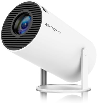 Mini Projector, HY300 PRO Portable Projector, Support 4K 1080P with Dual-Band WIFI6 5G Wireless 5.0 Bluetooth Android 11, 180° Rotatable, Auto Keystone Correction, 35&#34;-130&#34; Screen Video Projec