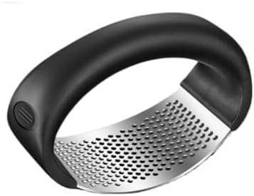 Kitchen The Cooking Tool Accessories Stainless steel manual circular garlic press, garlic puree blender, garlic pestle scoop, home kitchen garlic grinding tool