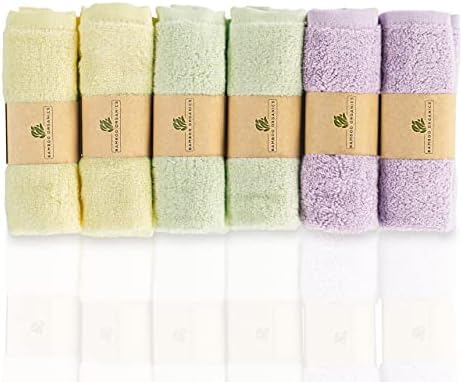 Bamboo Organics 100% Rayon from Bamboo Baby Washcloths Soft Baby Wipes