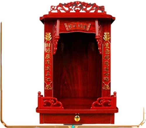 RWSEFK Statue Home and Office Decor for Success and Fortune Thickened and Overweight God of Fortune, God of Wealth, God of Wealth Shrine for Taiwan Household Worship Shrine Rack Cabinet Wall mounted B