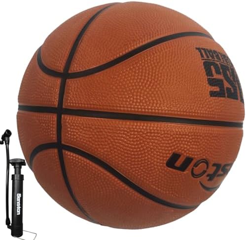Senston 28.5&#34;\/29.5&#34; Basketball Outdoor\/Indoor Basketball Ball Size 6\/7 Basket Balls with Pump for Mens\/Women\/Kids