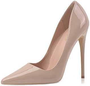 Elisabet Tang Women Pumps, Pointed Toe High Heel 4.7 inch\/12cm Party Stiletto Heels Shoes
