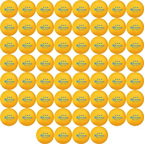 KEVENZ 3 Star Ping Pong Balls, 40+mm Advanced Table Tennis Ball, Bulk Outdoor Ping Pong Balls (Orange, White)