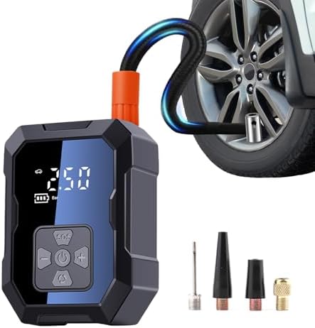 Wzxlj. Y Tire Inflator Portable12v Air Compressor - Fast Inflation, 150 PSI Cordless Air Pump with LED Light, Power Bank-Electric Tire Inflator for Bike, Motorcycle, Ball, and Inflatables