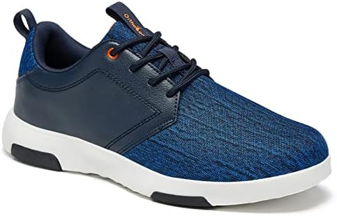 OrthoComfoot Men&#39;s Orthopedic Fashion Sneakers with Arch Support: Comfortable Plantar Fasciitis Walking Shoes, Casual Breathable Flat Feet Shoes for Foot and Heel Pain Relief