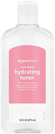 Amazon Basics Rose Water Hydrating Toner, 16 Fluid Ounces, 1-Pack